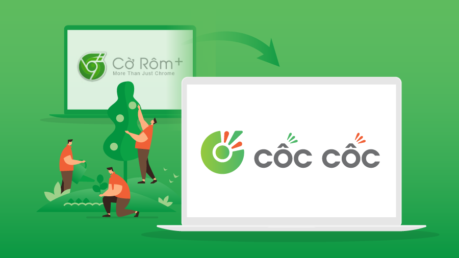 2014 年品牌更名为 Cốc Cốc